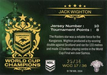 2023 NRL Traders Elite - World Cup Champions Priority #WCC17 Jack Wighton Back